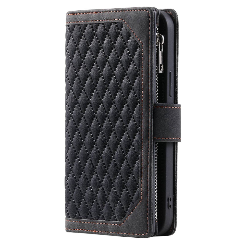 Lompakkolaukku Samsung Galaxy S22 Quilted Musta