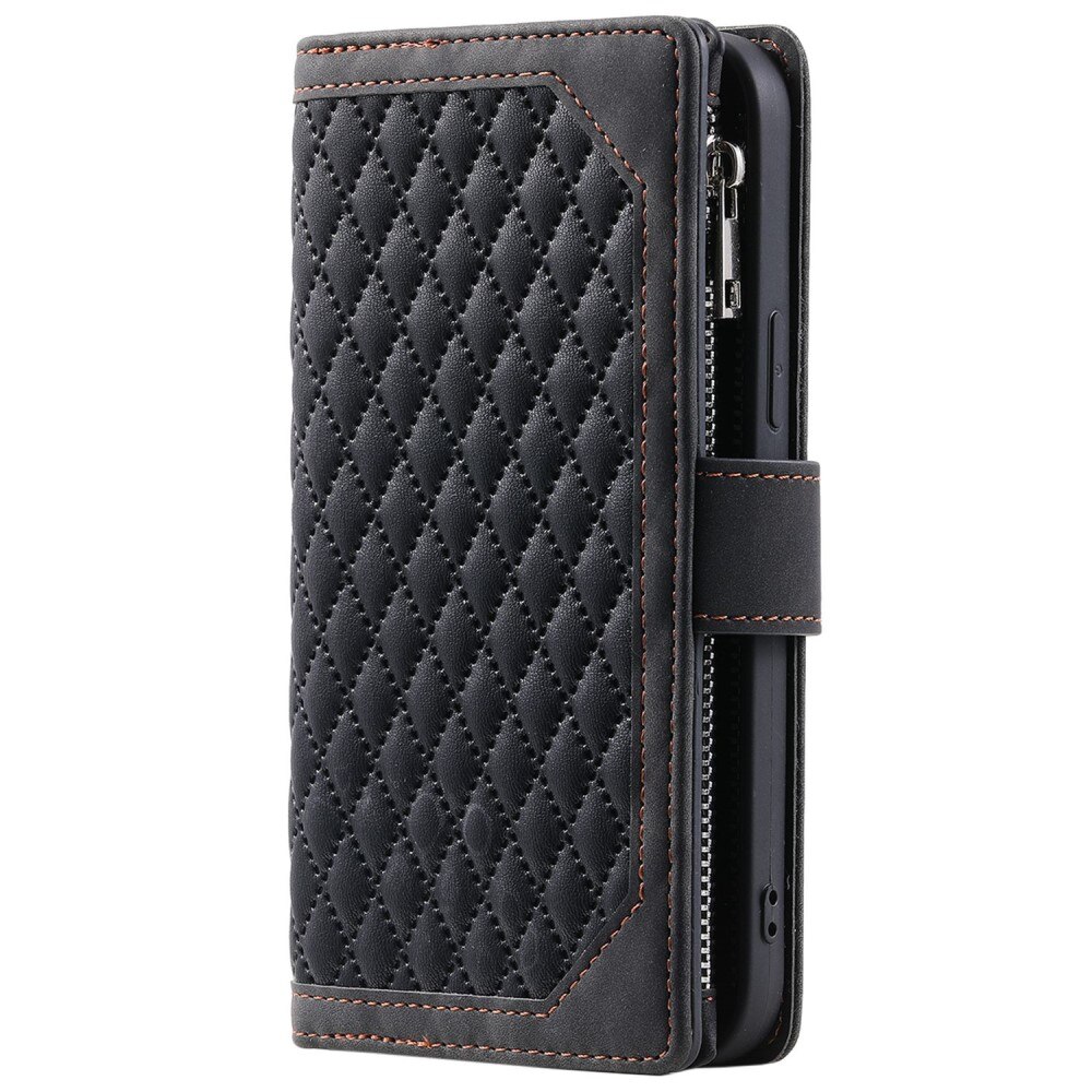 Lompakkolaukku Apple iPhone 14 Plus Quilted Musta