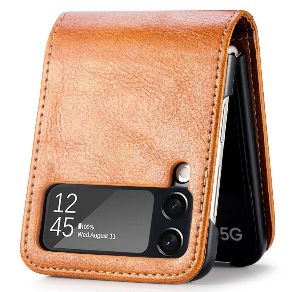 Suojakotelo Samsung Galaxy Z Flip 4 cognac