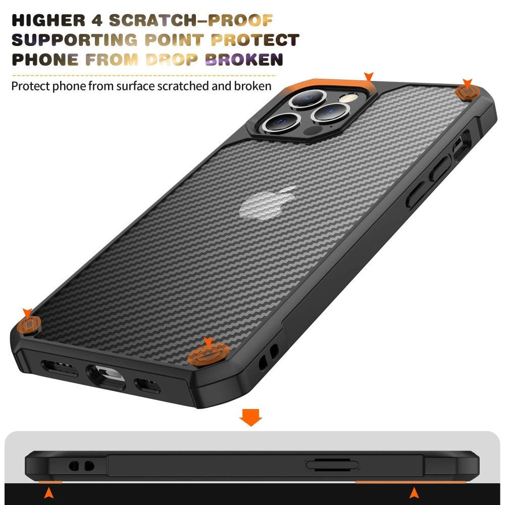 Hybridikuori  iPhone 14 Pro hiilikuitu