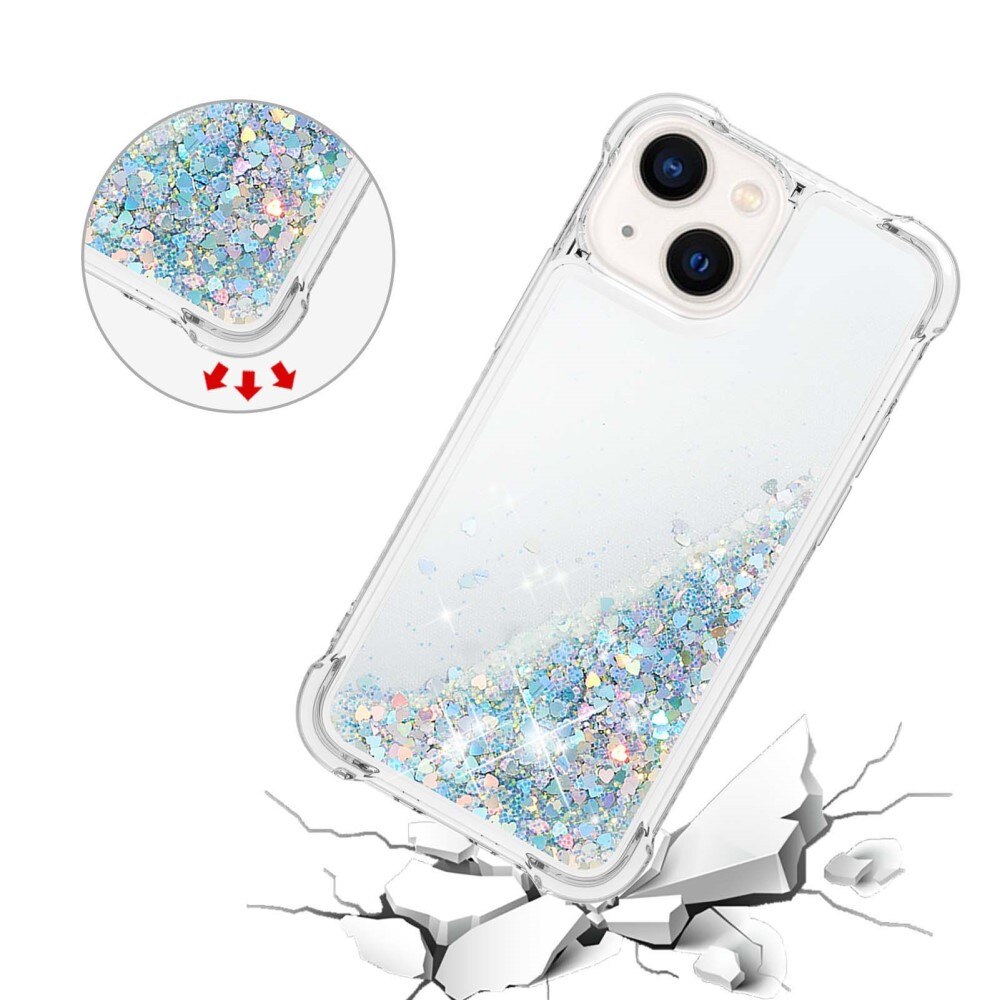 Glitter Powder TPU Case iPhone 14 hopea