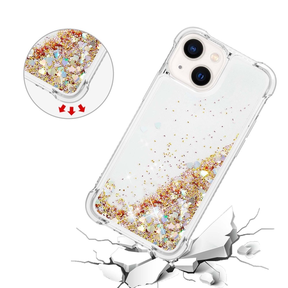 Glitter Powder TPU Case iPhone 14 kulta