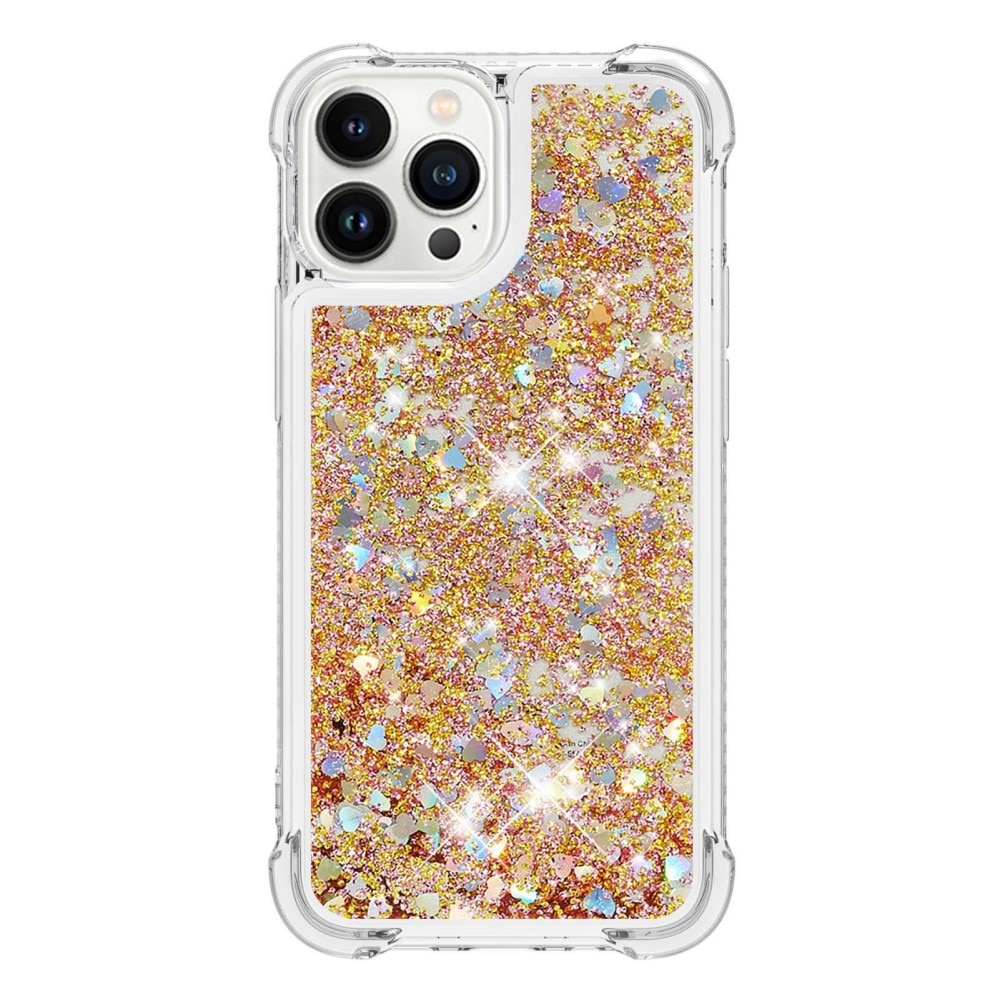 Glitter Powder TPU Case iPhone 14 Pro kulta