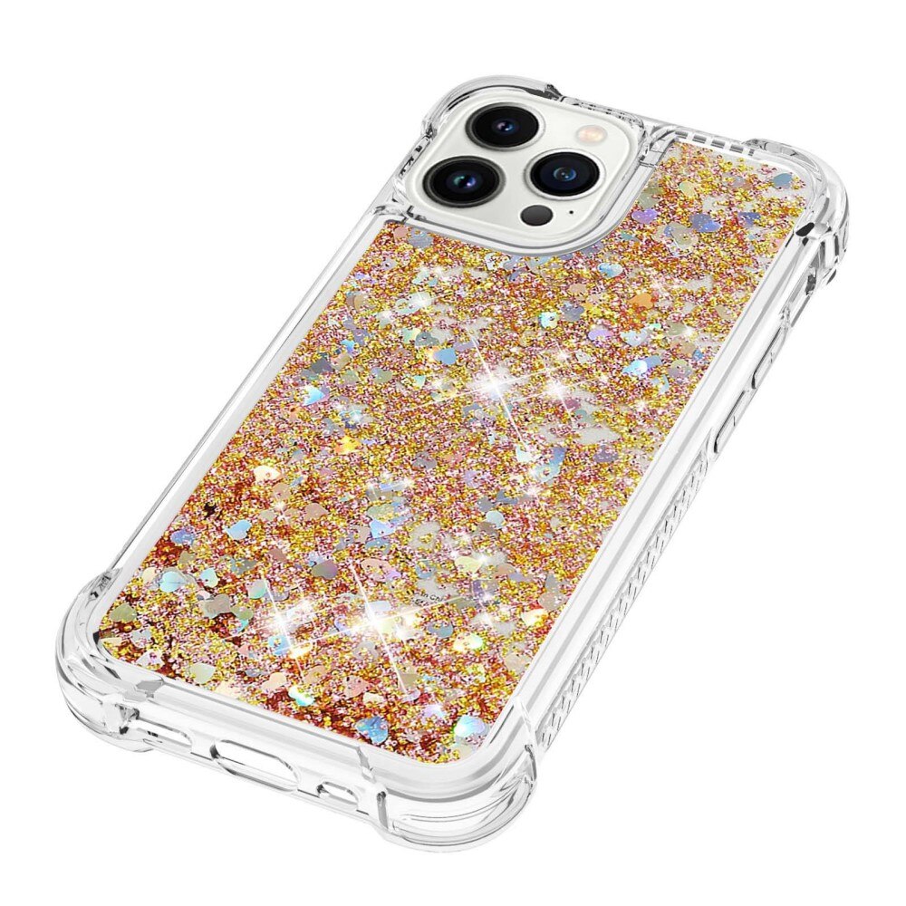 Glitter Powder TPU Case iPhone 14 Pro kulta