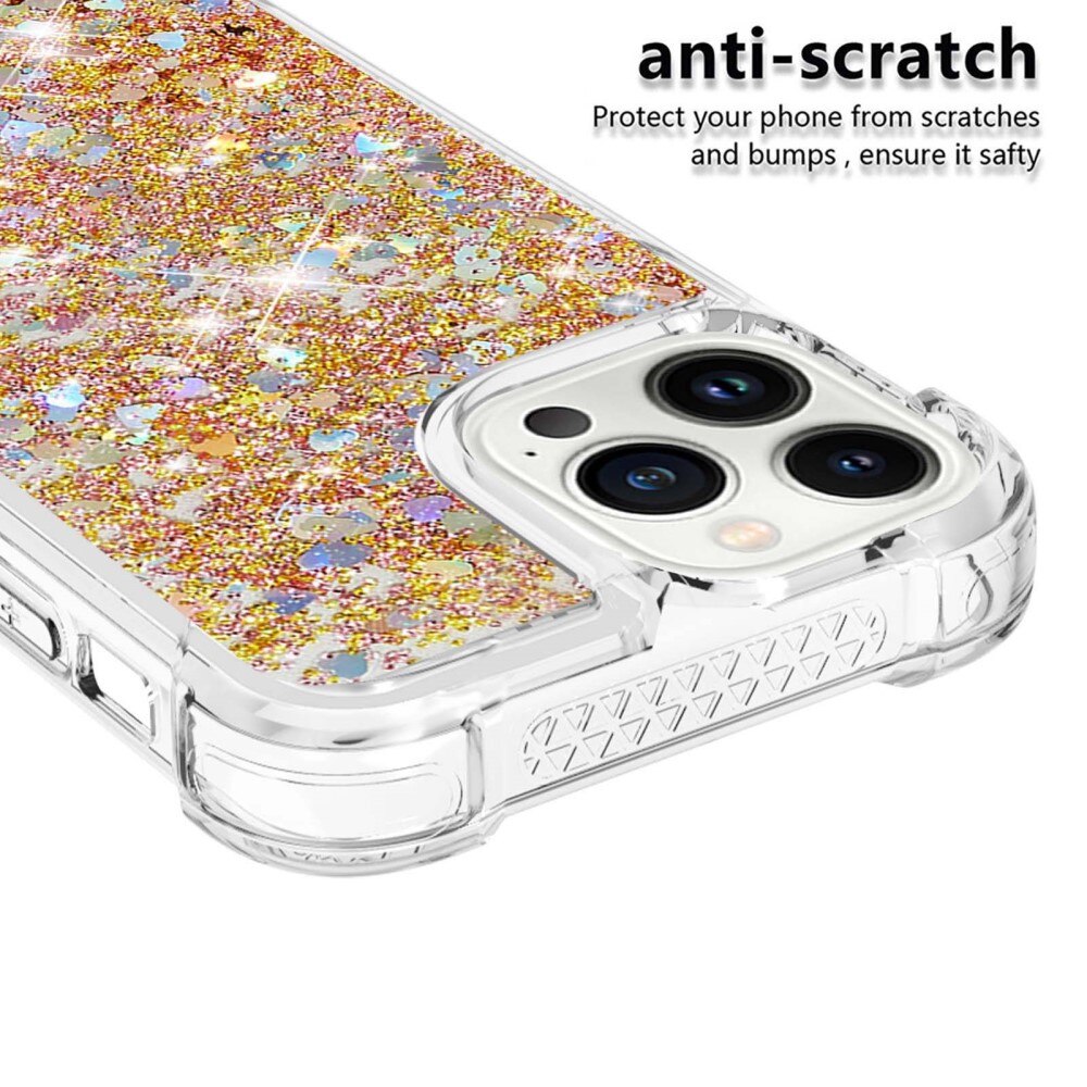 Glitter Powder TPU Case iPhone 14 Pro kulta