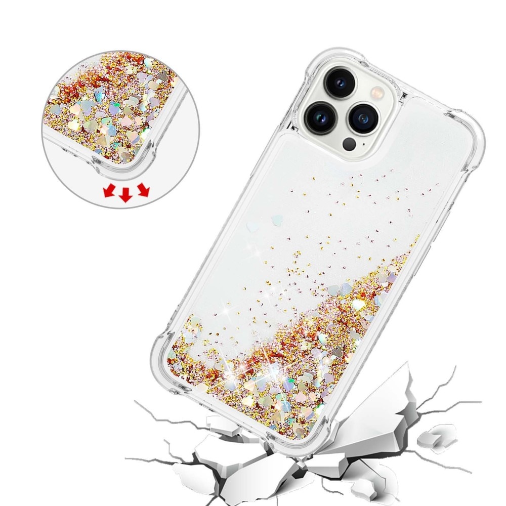 Glitter Powder TPU Case iPhone 14 Pro kulta