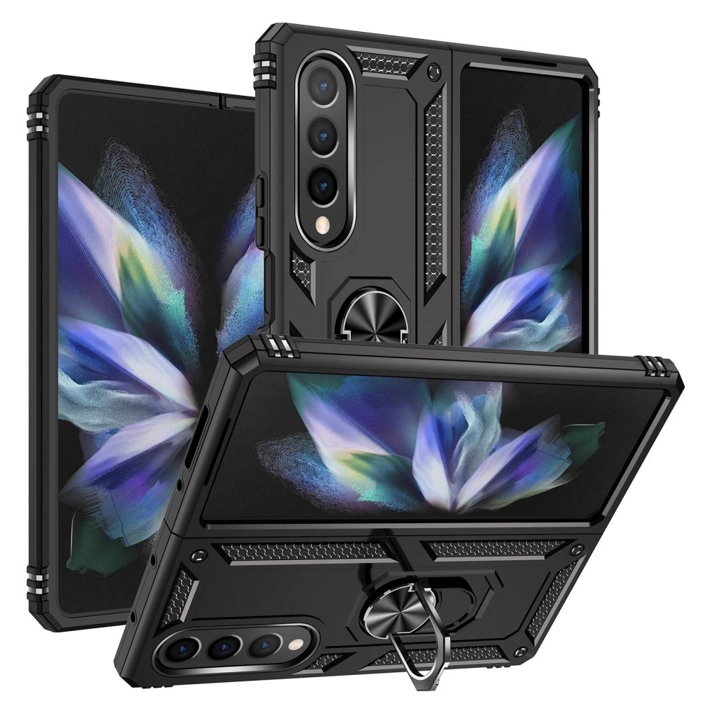 Hybridikuori Tech Ring Samsung Galaxy Z Fold 4 musta