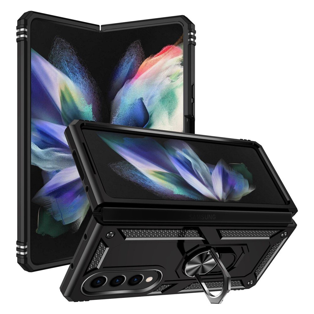 Hybridikuori Tech Ring Samsung Galaxy Z Fold 4 musta