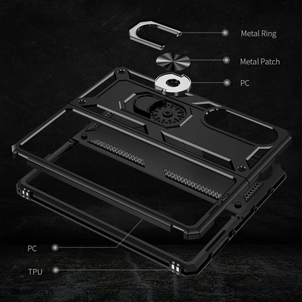 Hybridikuori Tech Ring Samsung Galaxy Z Fold 4 musta