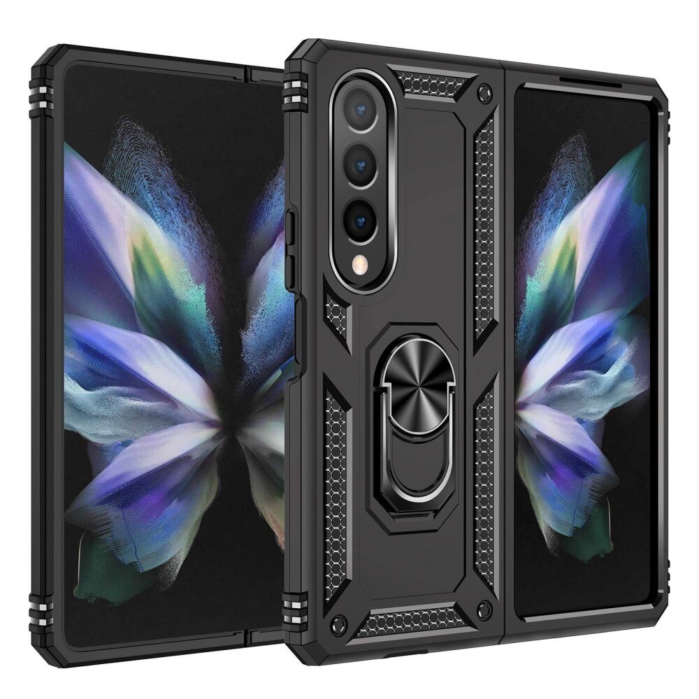 Hybridikuori Tech Ring Samsung Galaxy Z Fold 4 musta