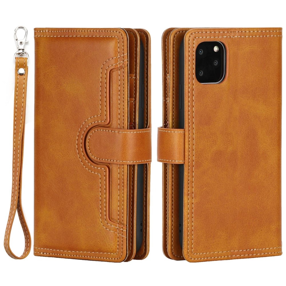 Suojakotelo Multi-slot iPhone 14 cognac