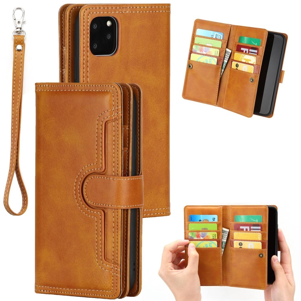 Suojakotelo Multi-slot iPhone 14 cognac