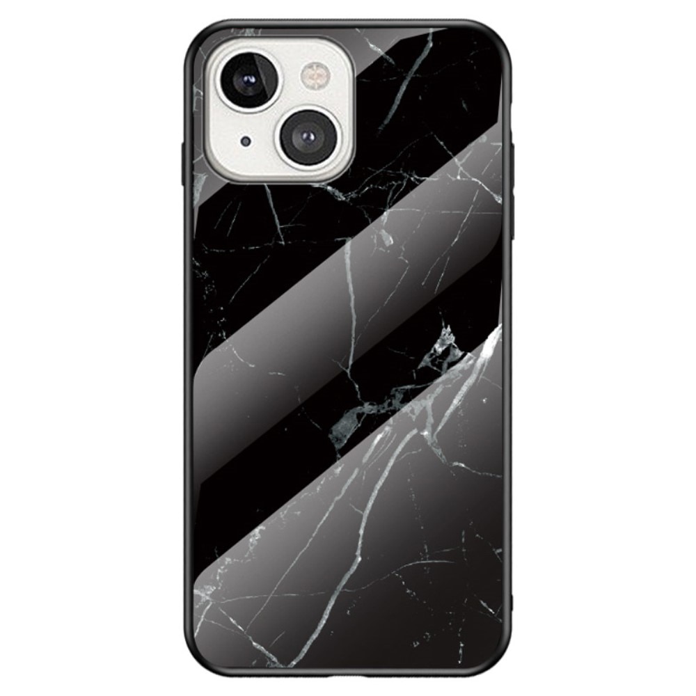 Panssarilasi Kuori iPhone 14 musta marmori