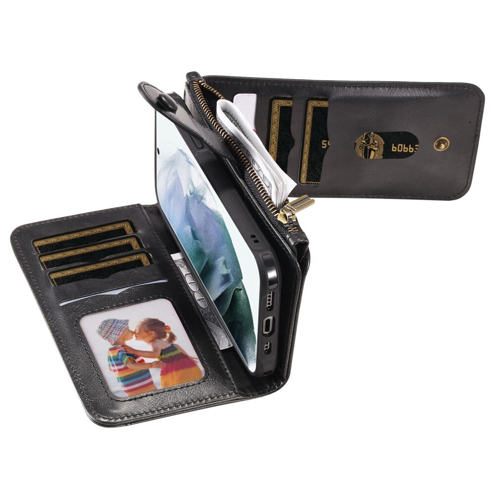 Magnet Leather Multi-Wallet Samsung Galaxy S22 Ultra musta