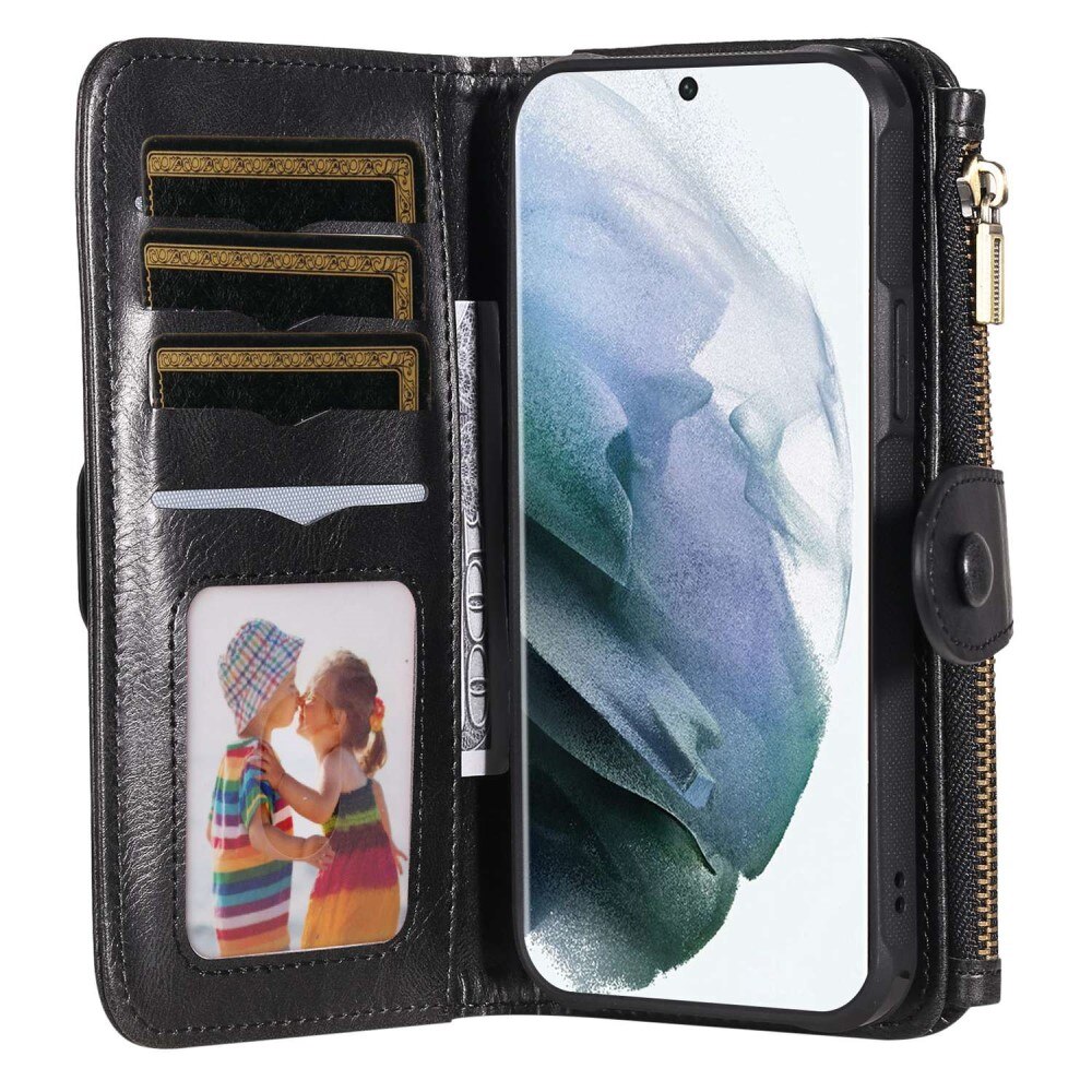 Magnet Leather Multi-Wallet Samsung Galaxy S22 Ultra musta