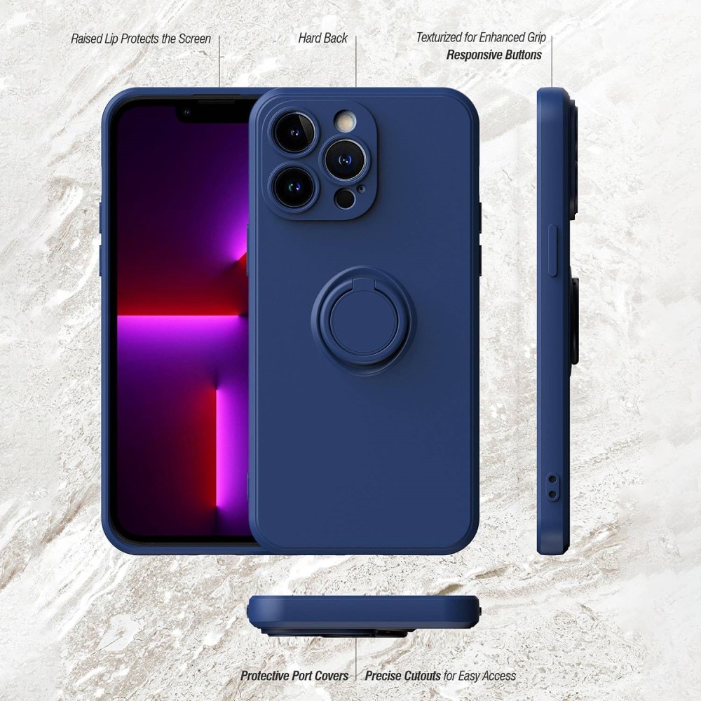 Hard Case Ring iPhone 14 Pro musta