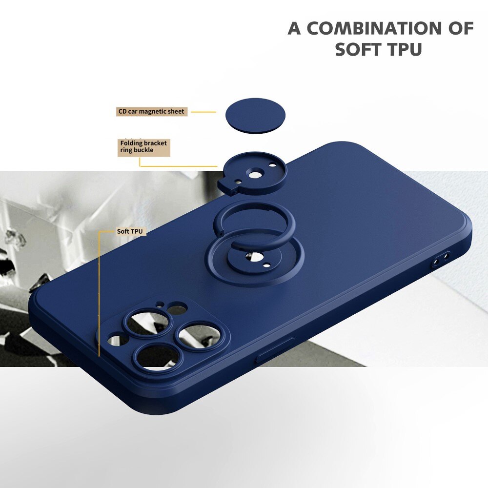 Hard Case Ring iPhone 14 Pro Max musta
