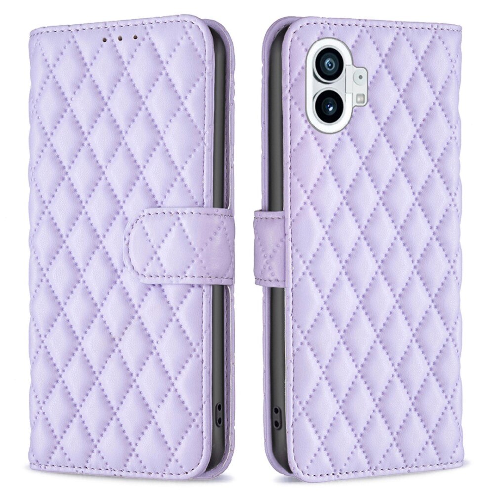 Lompakkokotelot Nothing Phone 1 Quilted Liila