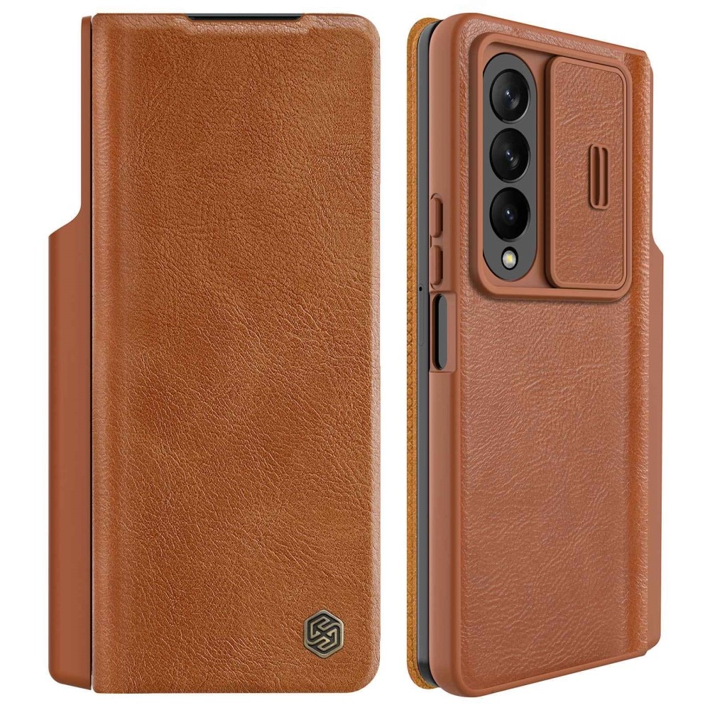 Qin Pro Camshield with Pen slot Galaxy Z Fold 4 Brown