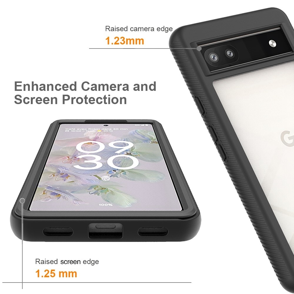 Full Protection Case Google Pixel 7a Musta
