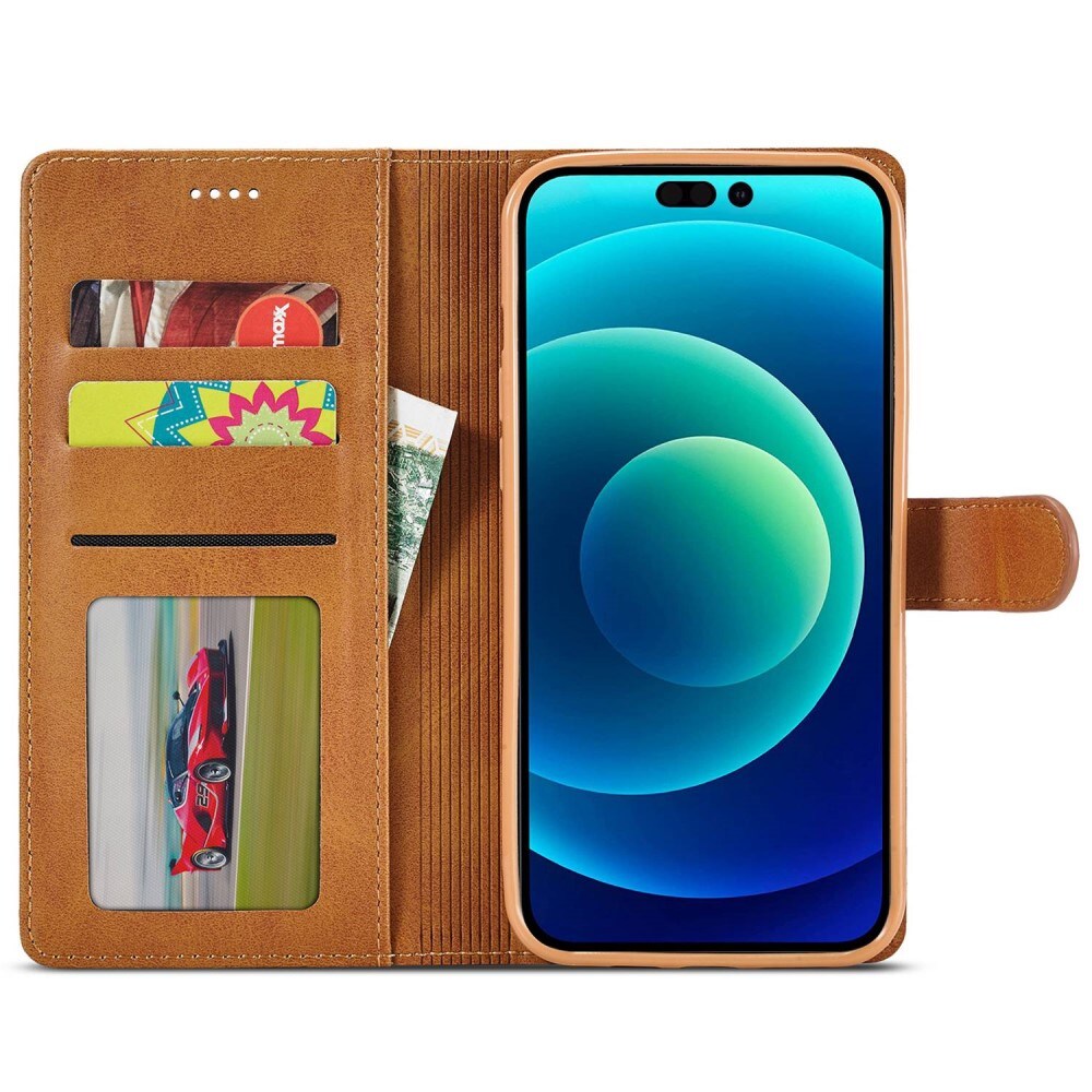Lompakkokotelot iPhone 14 Plus cognac