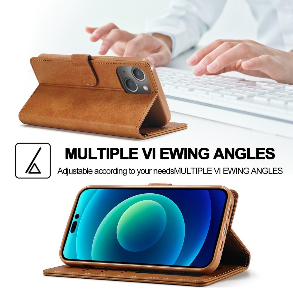 Lompakkokotelot iPhone 14 Plus cognac