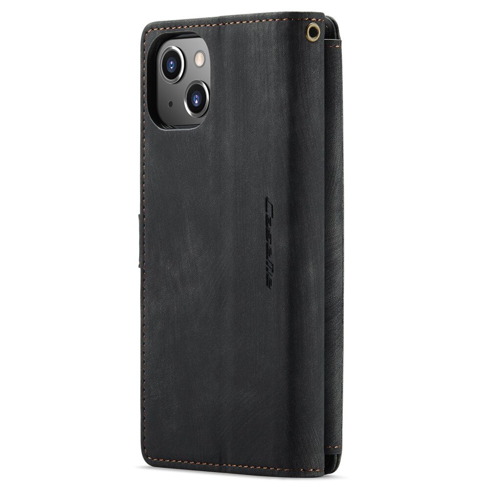 Zipper Wallet Apple iPhone 14 Plus Musta
