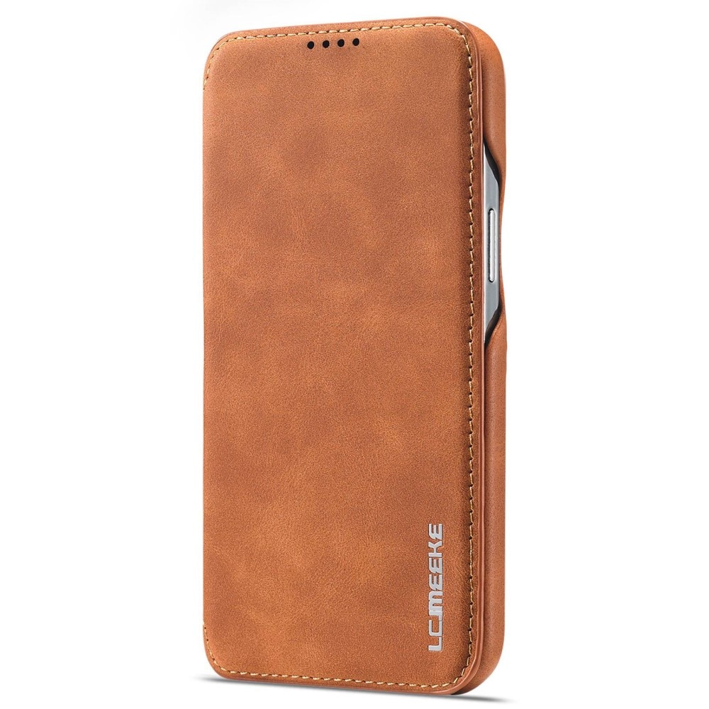 Slim Lompakkokotelot iPhone 14 Pro Max cognac