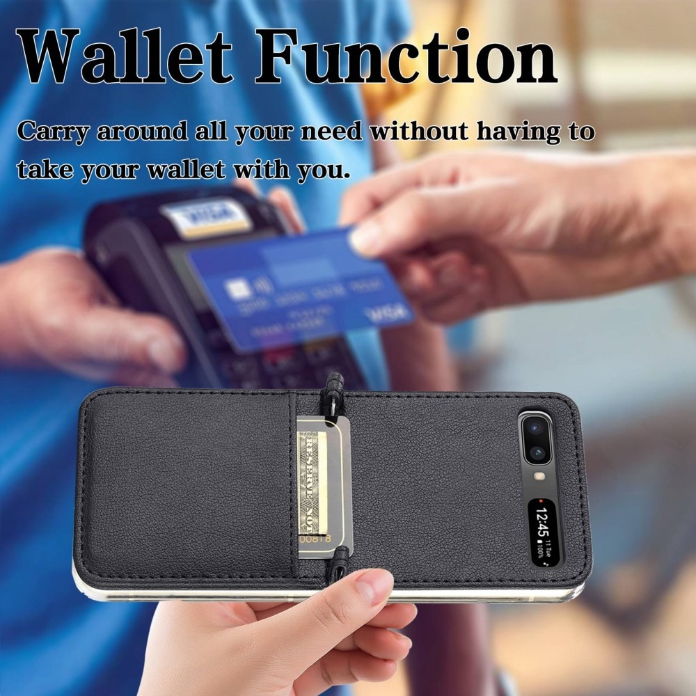 Slim Card Wallet Samsung Galaxy Z Flip musta