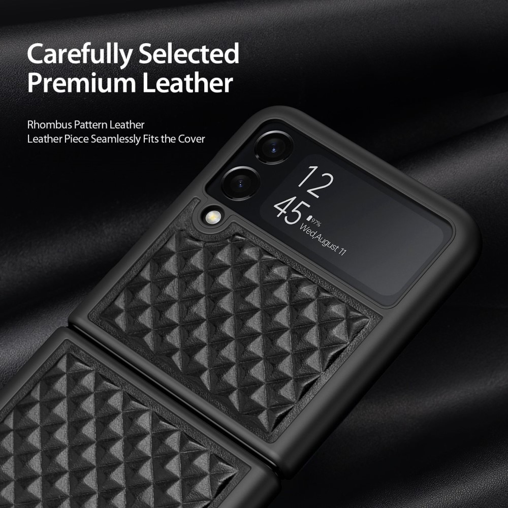 Venice Leather Case Galaxy Z Flip 4 Black