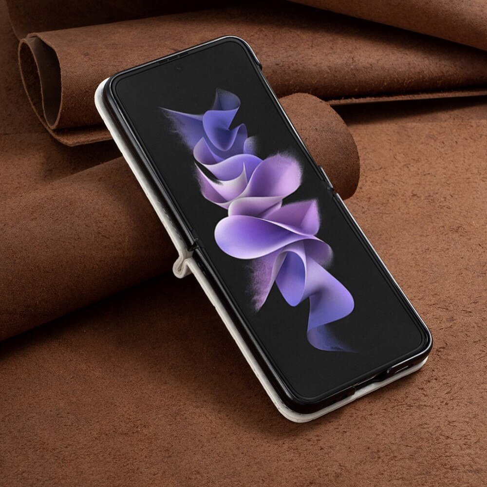 Kotelo Samsung Galaxy Z Flip 4 Quilted valkoinen