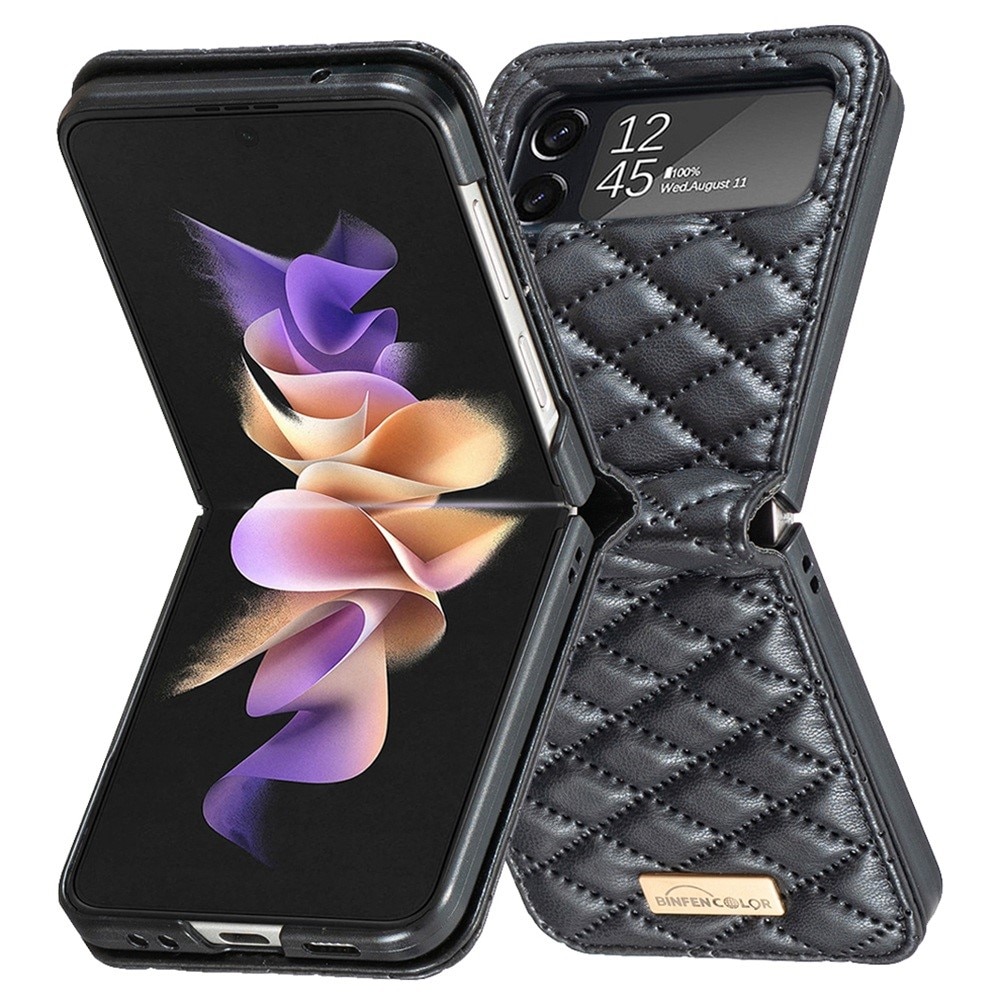 Kotelo Samsung Galaxy Z Flip 4 Quilted musta