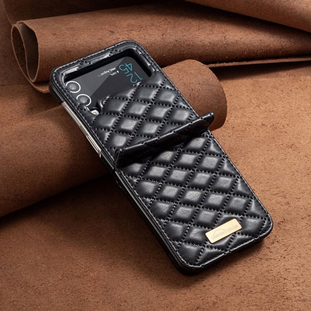 Kotelo Samsung Galaxy Z Flip 4 Quilted musta