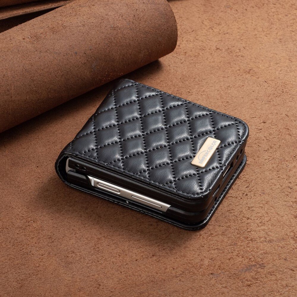 Kotelo Samsung Galaxy Z Flip 4 Quilted musta