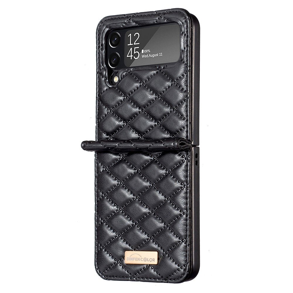 Kotelo Samsung Galaxy Z Flip 4 Quilted musta