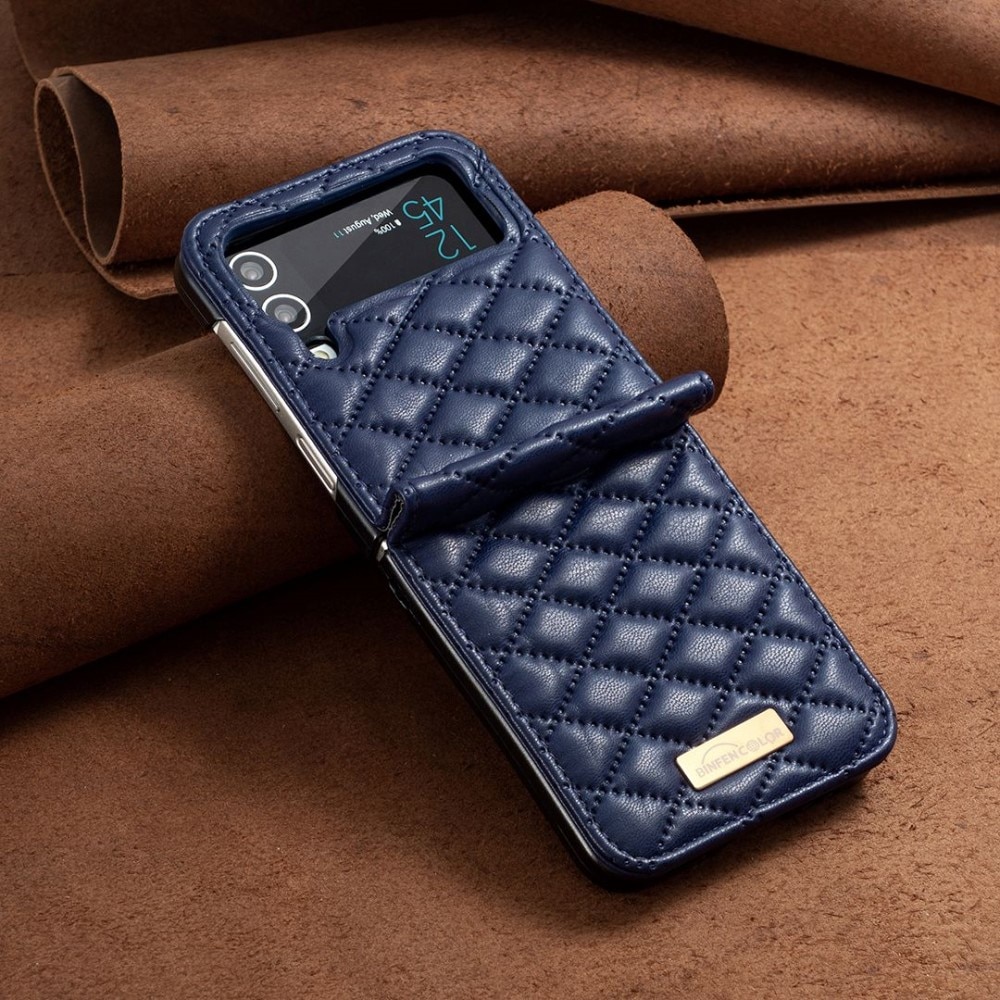 Kotelo Samsung Galaxy Z Flip 4 Quilted sininen