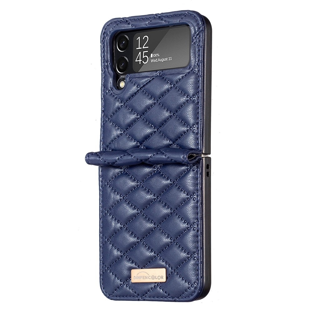 Kotelo Samsung Galaxy Z Flip 4 Quilted sininen