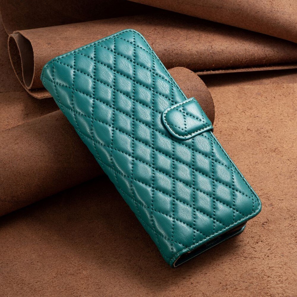 Lompakkokotelot Samsung Galaxy Z Fold 4 Quilted vihreä