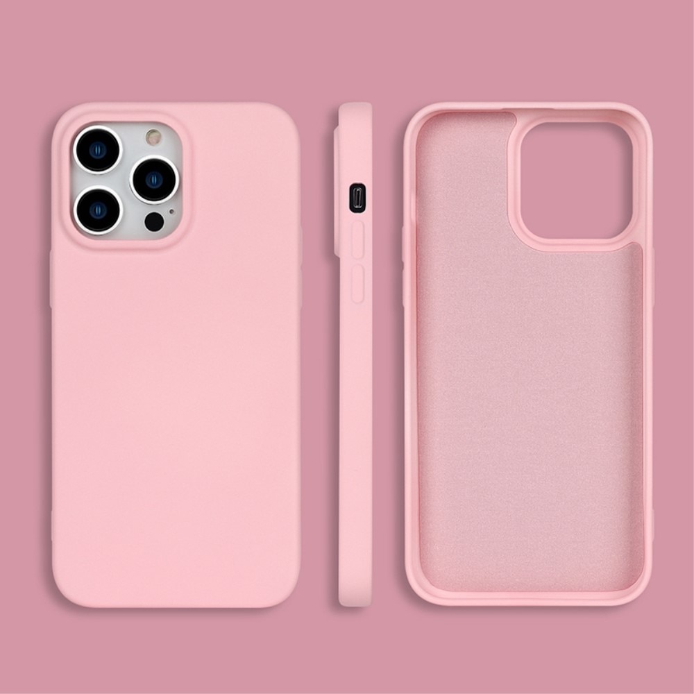 TPU suojakuori iPhone 14 Pro Max vaaleanpunainen