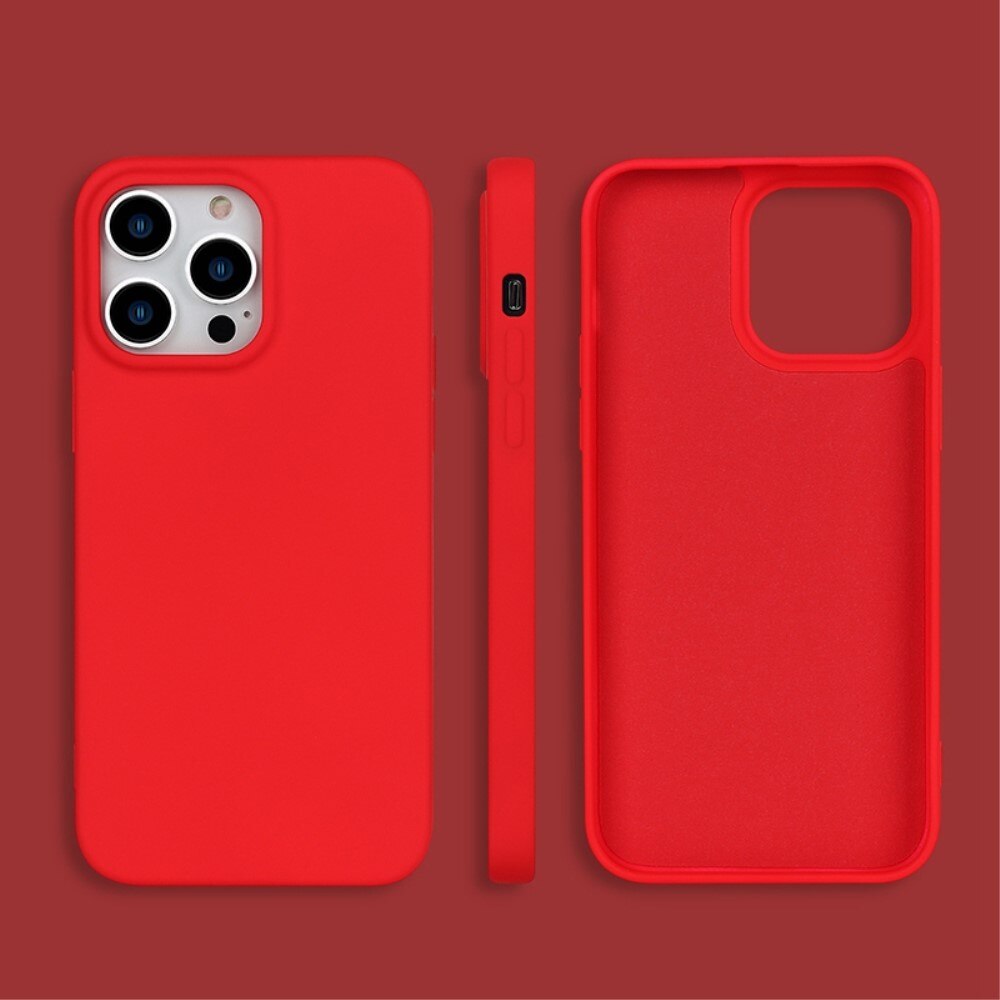 TPU suojakuori iPhone 14 Pro Max punainen