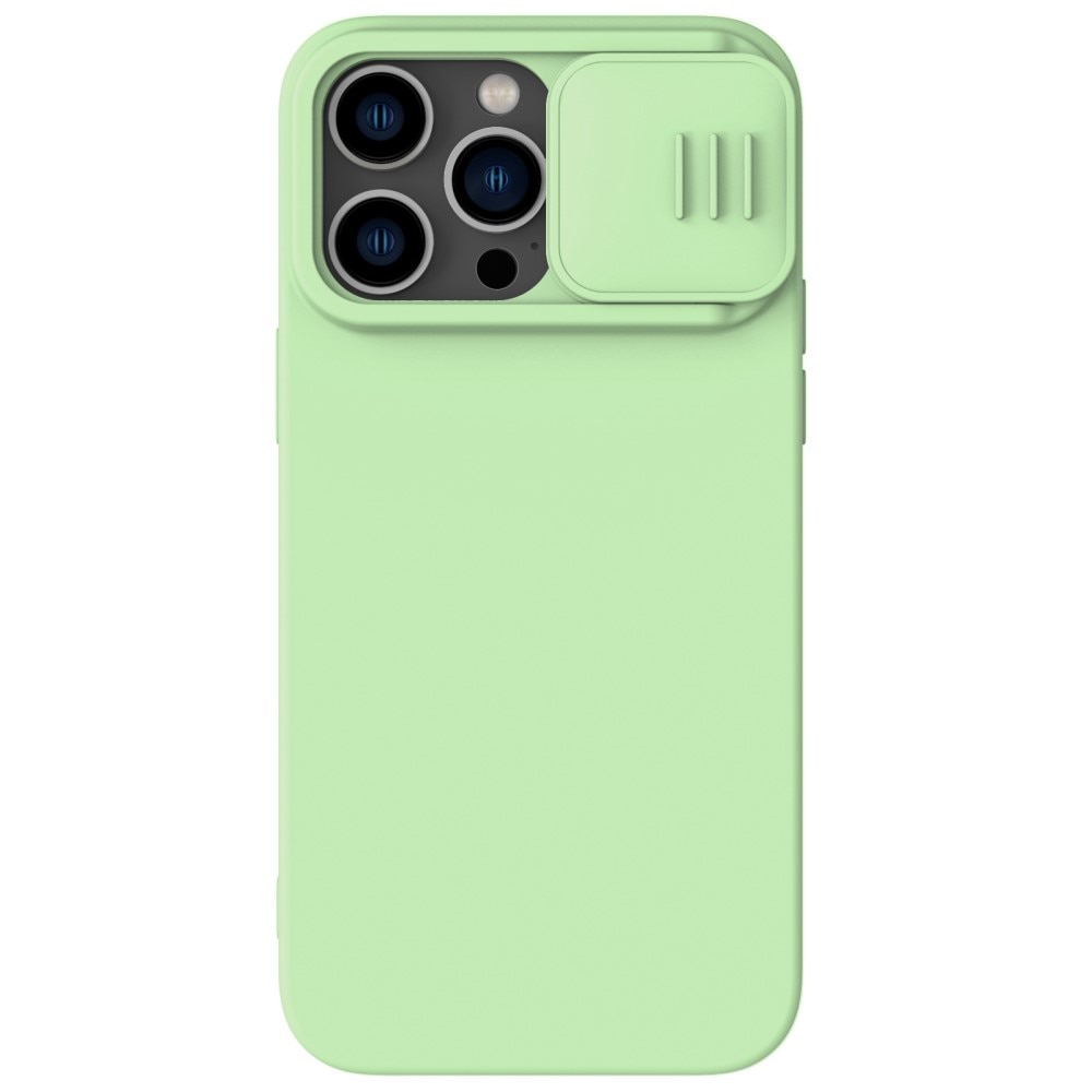 Soft CamShield Kuori iPhone 14 Pro vaaleanvihreä