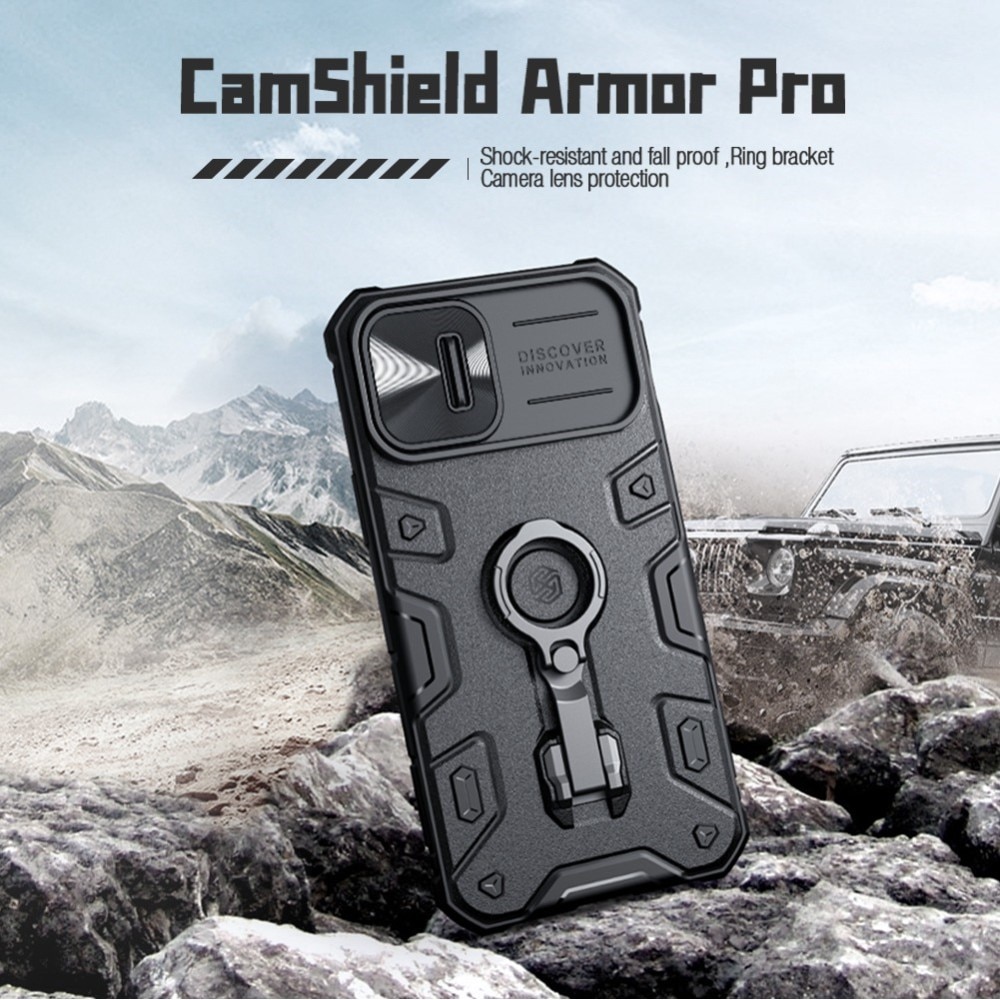 CamShield Armor Kuori iPhone 14 Plus musta