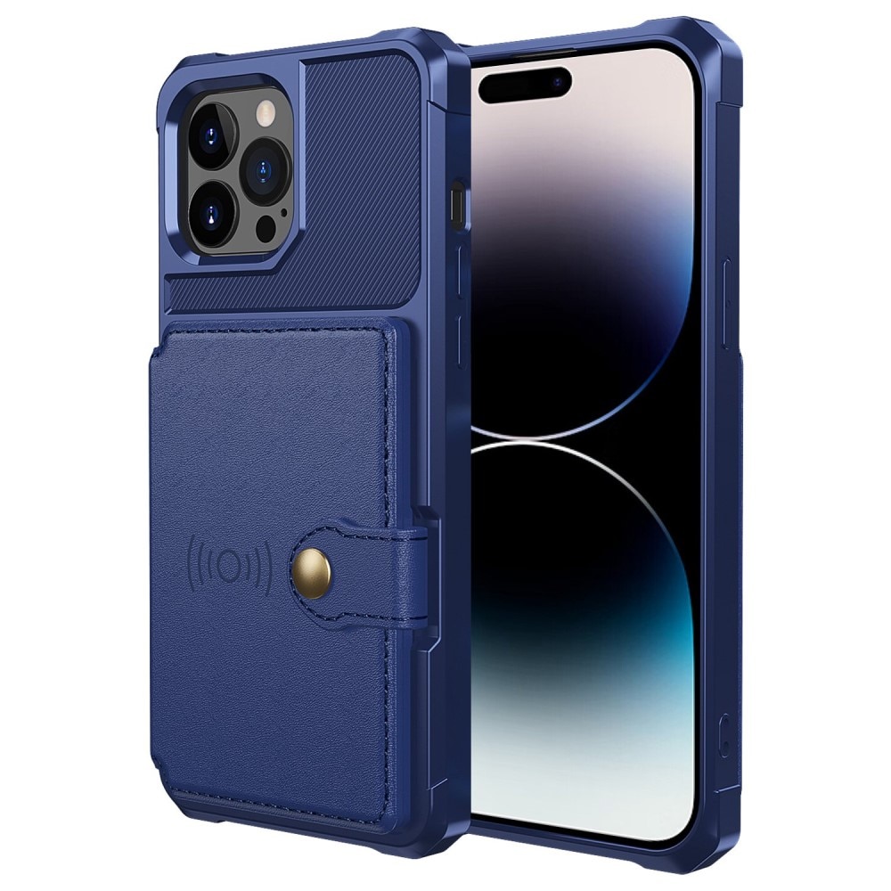 Tough Multi-slot Case iPhone 14 Pro sininen