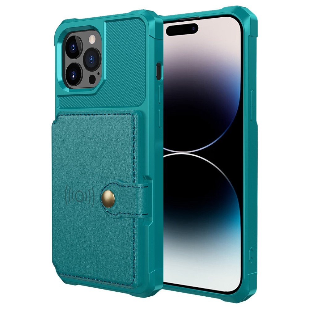 Tough Multi-slot Case iPhone 14 Pro vihreä