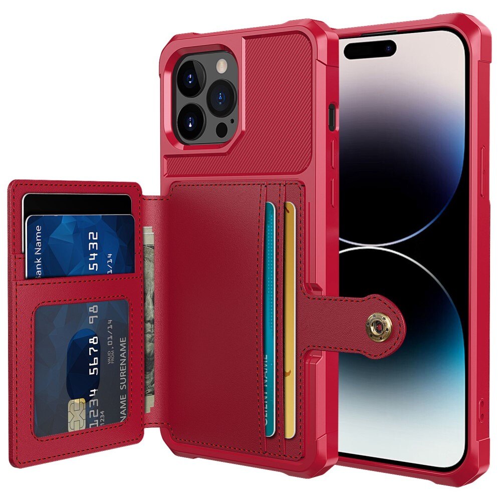 Tough Multi-slot Case iPhone 14 Pro punainen