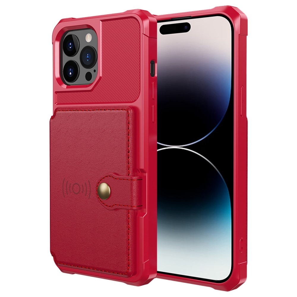 Tough Multi-slot Case iPhone 14 Pro punainen