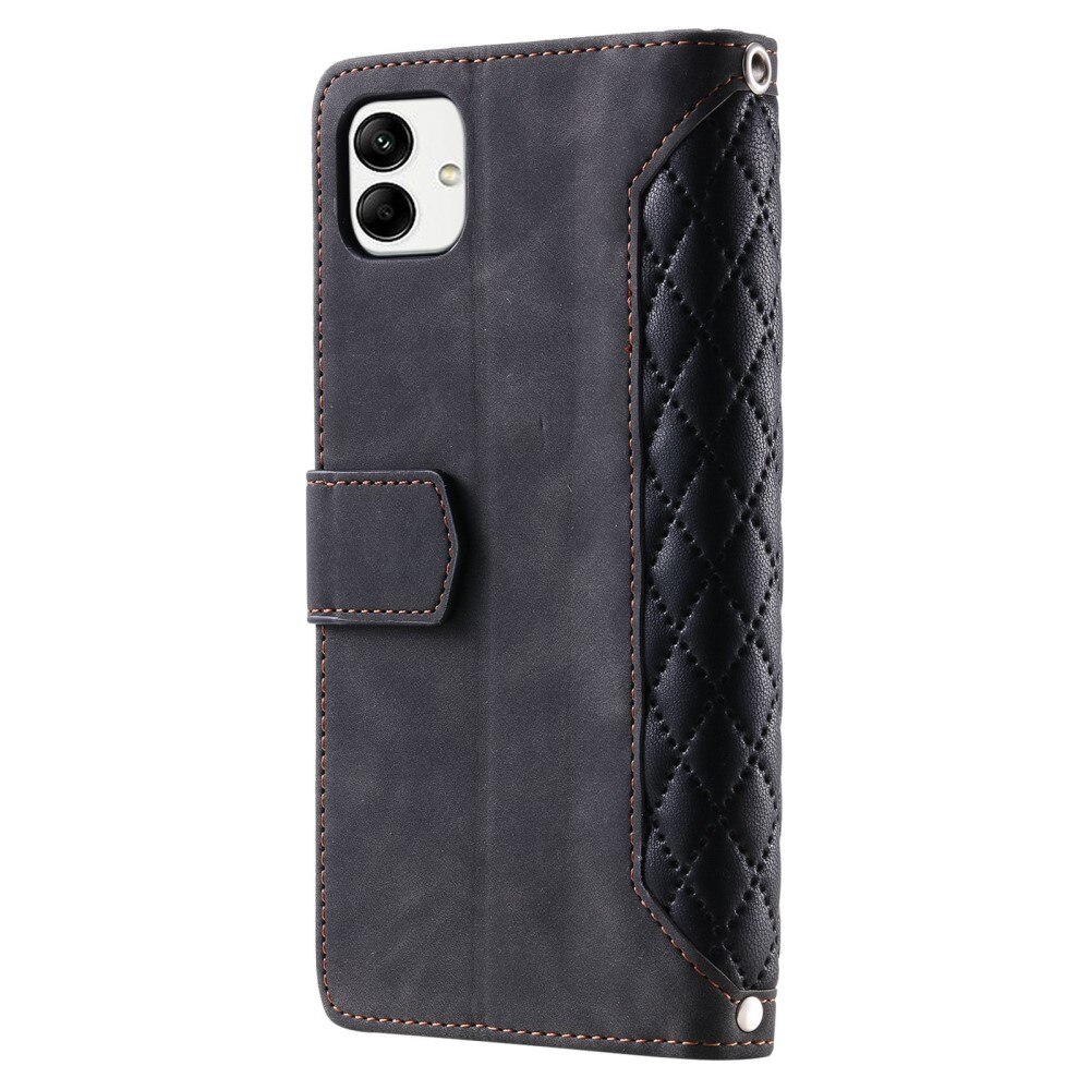 Lompakkolaukku Samsung Galaxy A04 Quilted Musta