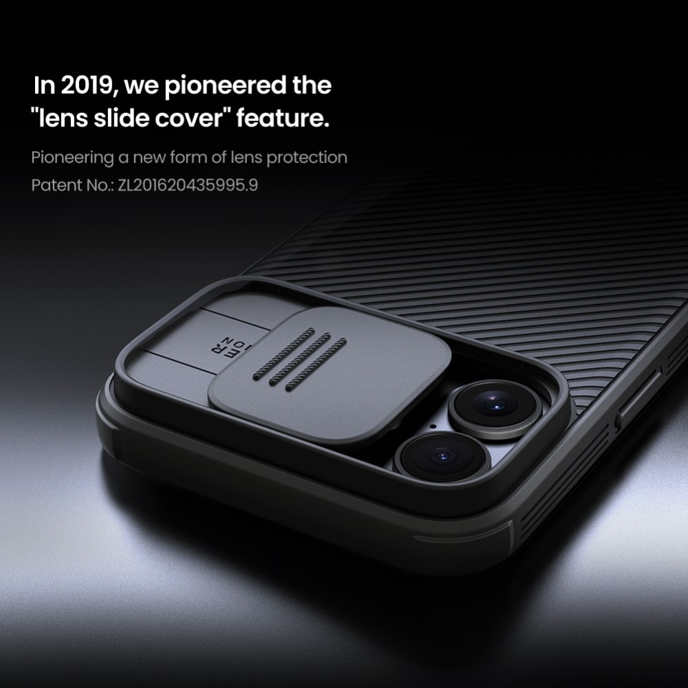 CamShield Kuori iPhone 16 Plus Musta