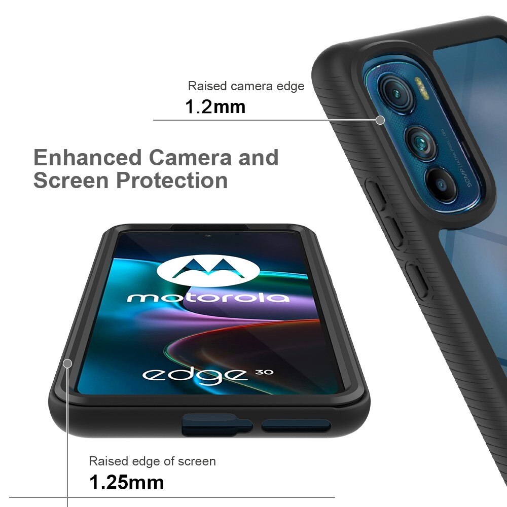Full Protection Case Motorola Edge 30 Musta