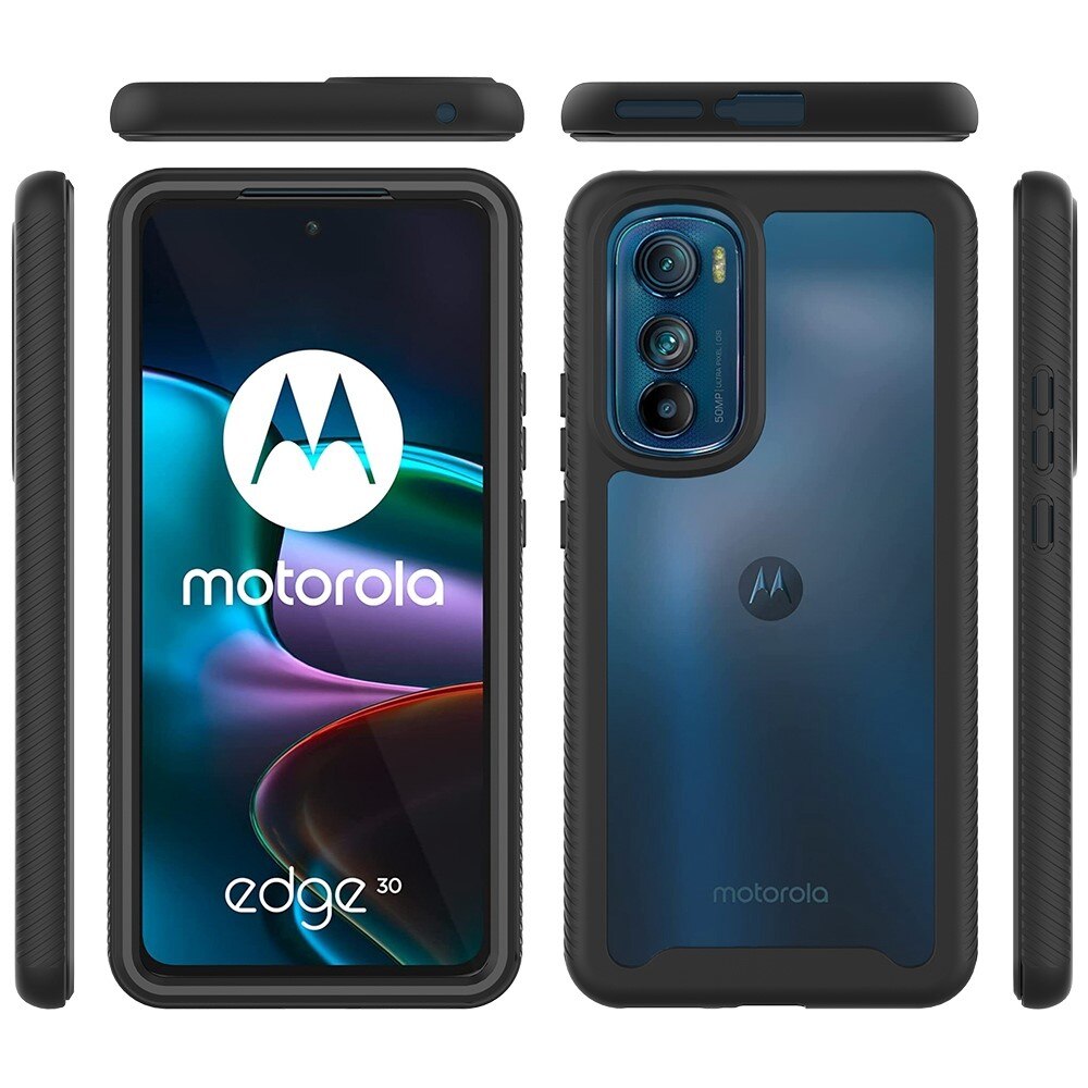 Full Protection Case Motorola Edge 30 Musta